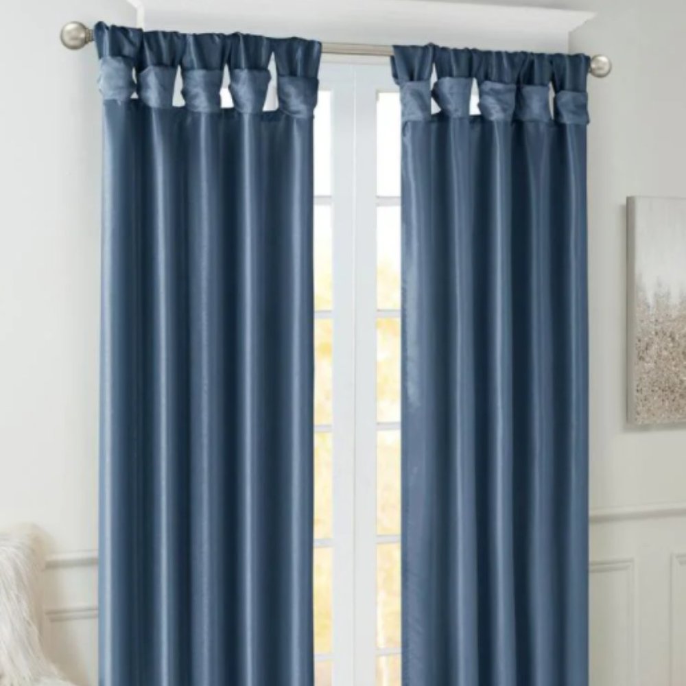Madison Park 100% Polyester Twisted Tab Lined Window Panel,MP40-2972